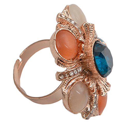 Adjustable Rings Set of 3 Boho Style Silver Gold Rose Gold
