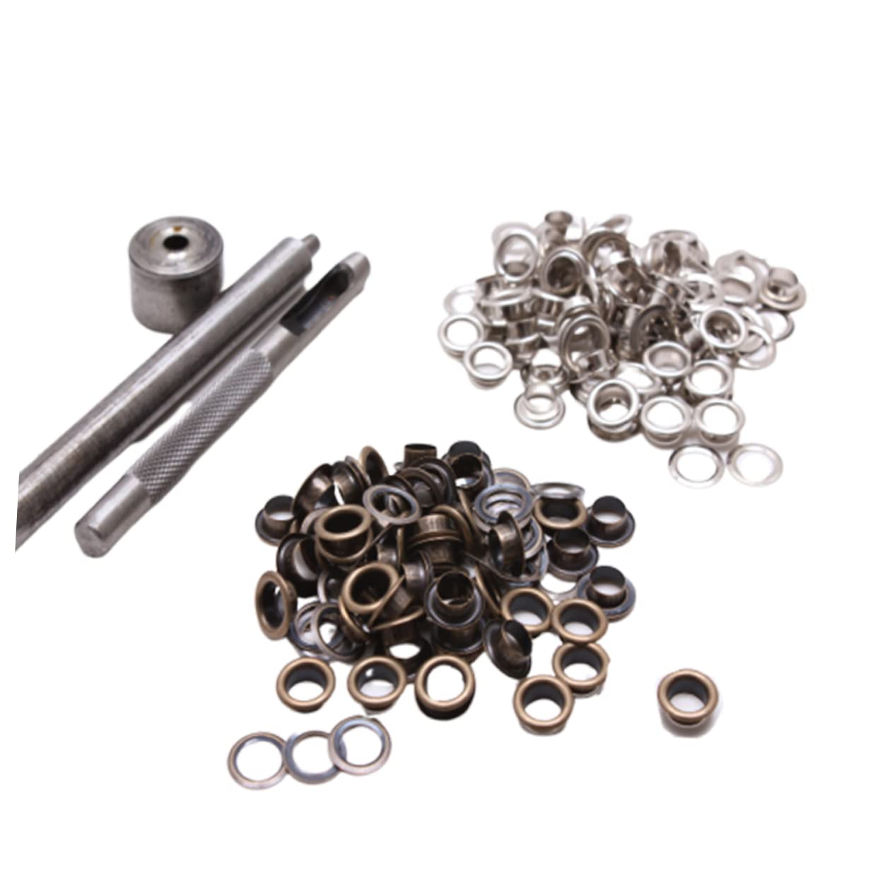 COHEALI Kit Di Occhielli Da 2 Set Da 8 Mm Con Bottoni Ad Occhiello Set Di Bottoni Ad Occhiello in Metallo Per Artigianato Scarpe Abbigliamento 100 Pezzi*2
