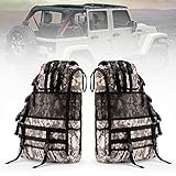 BUNKER INDUST 2 Pcs Roll Bar Storage Bag for 1997-2023 Jeep Wrangler JK TJ LJ & Unlimited JL 4-Door,Multi-Pockets Cargo Bag Saddlebag Tool Organizer