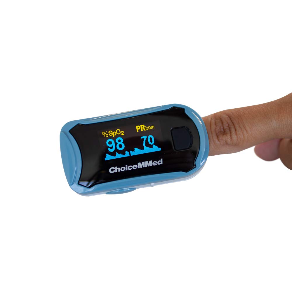 Mobiclinic, MD300C29, Pulsioxímetro de dedo, Pulsómetro de dedo, Oxímetro de dedo, Frecuencia cardíaca y SpO2, Pantalla OLED