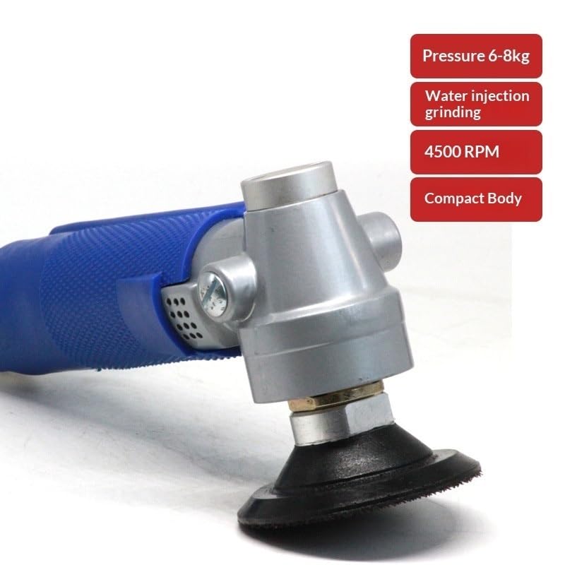 Tampone per auto, smerigliatrice pneumatica ad iniezione d'acqua, lucidatrice per marmo non elettrica, giada, per la cura del veicolo domestico
