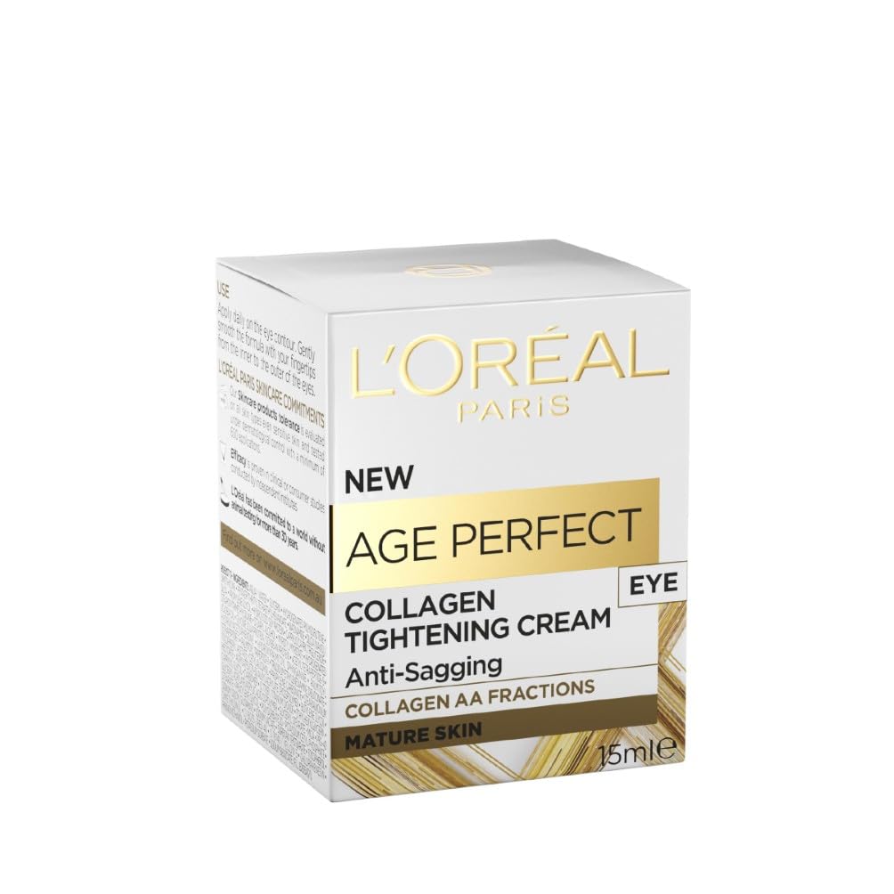 L'Oréal Paris Classic Eye Cream, Collagen Tightening Cream, Anti-Sagging, For Mature Skin, Age...