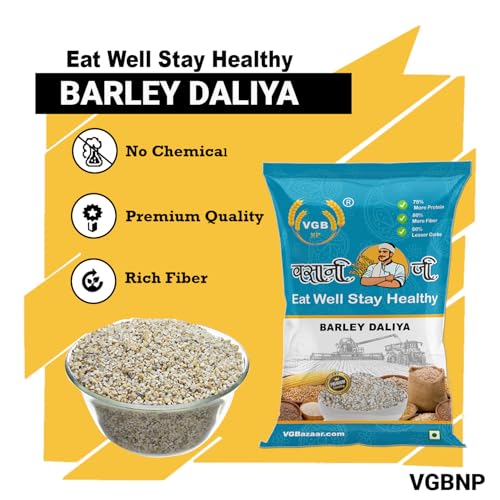 Image of Vasani G Barley Daliya | Hulled Joo Jau Dalia | Jow Lapsi Rava Jola Uppittu Jonna Pindi Korralai Javvarisi Cereal Porridge Broken Grain - 1 kg