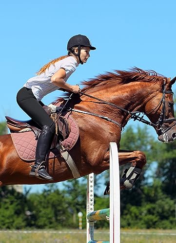 Baleaf Womens Horse Riding Pants Full Seat Riding Breeches Equestrian Tights Horseback Silicone Zipped Pocket Black S thumb #5