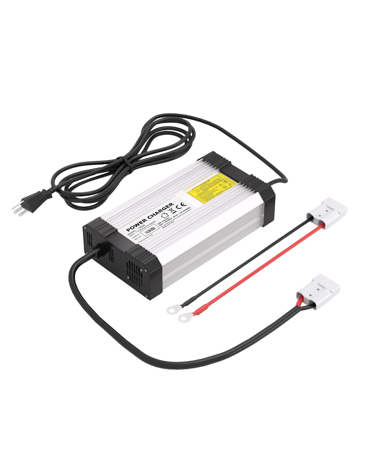 LiFePO4 Battery Charger 12V 20A, AC-DC Smart Lithium Battery Charger for 12.8V LiFePO4 Lithium Batteries, 20A Fast Charging for Solar, Marine, RV, Trolling Motor Batteries