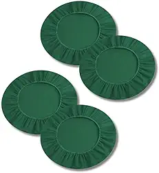 Kit 4 Capa para Sousplat Basic, Tecido Oxford, Verde, Branco, Palha Preto, Vermelho, 35cm Diâmetro, Decoração Mesa de Jantar (Verde)