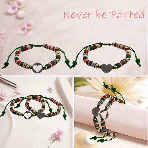Image of KIDZVEFUN Mother Daughter Bracelets, Matching Bracelets for Mommy Daughter Son Friend Ship Christmas Day Presents Touch Permanent Gift Mother's Day
