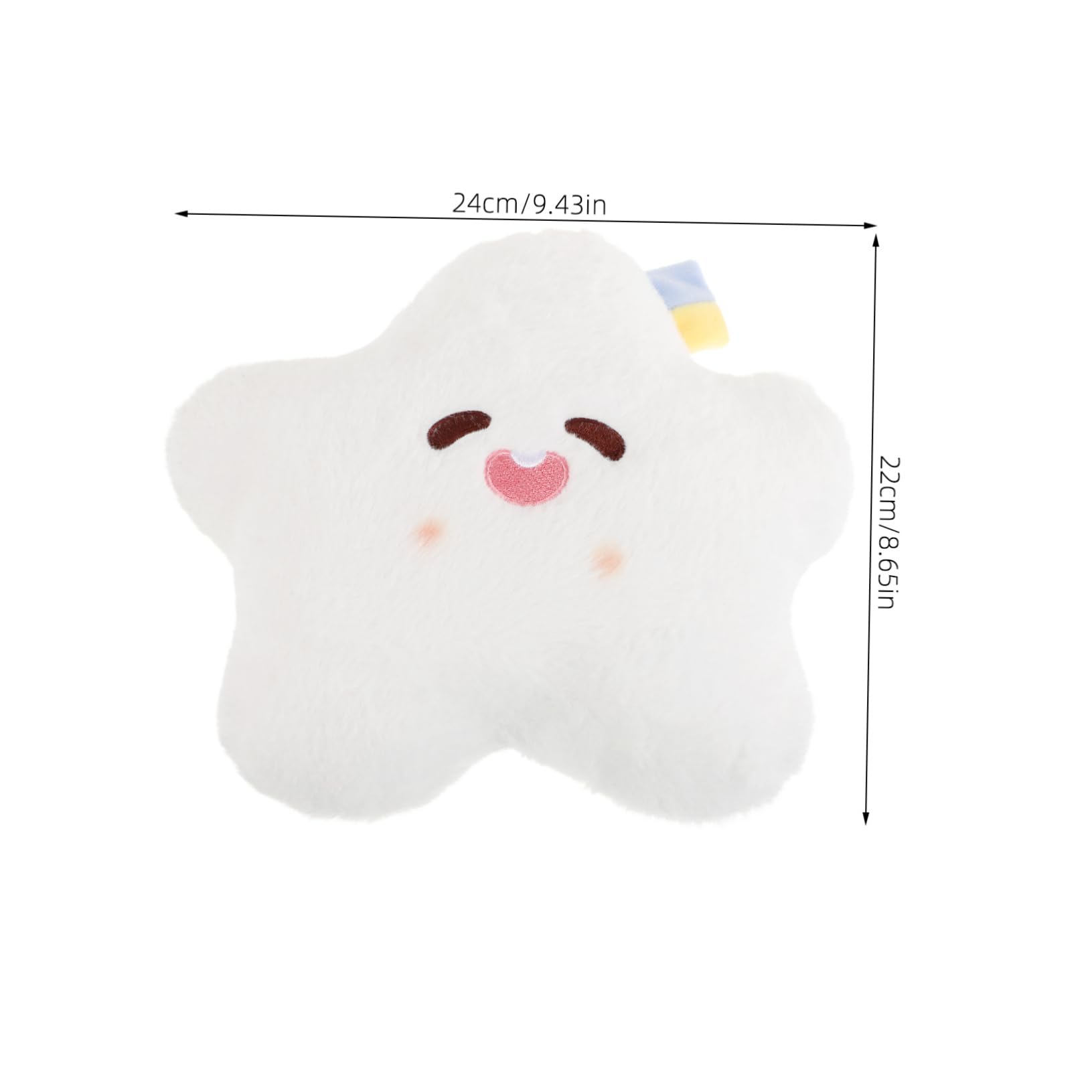 FELTECHELECTR Star Cushion Decorative Pillow for Playroom and Nursery Floor Pillow for Bed and Living Room Decor Comfortable Stuffed Animal Accent