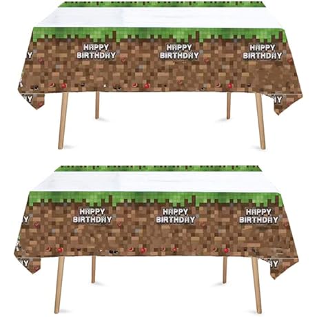 Minecraft Party Tablecloth