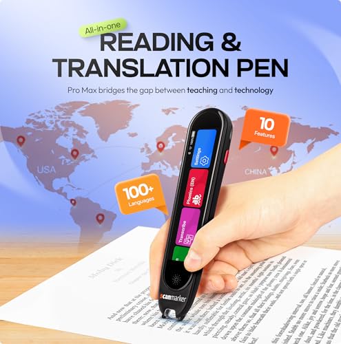 Image of Scanmarker Max Reading Pen - Designed for Classroom Support with Phonics Assistance, Lock Function and Assistive Web App