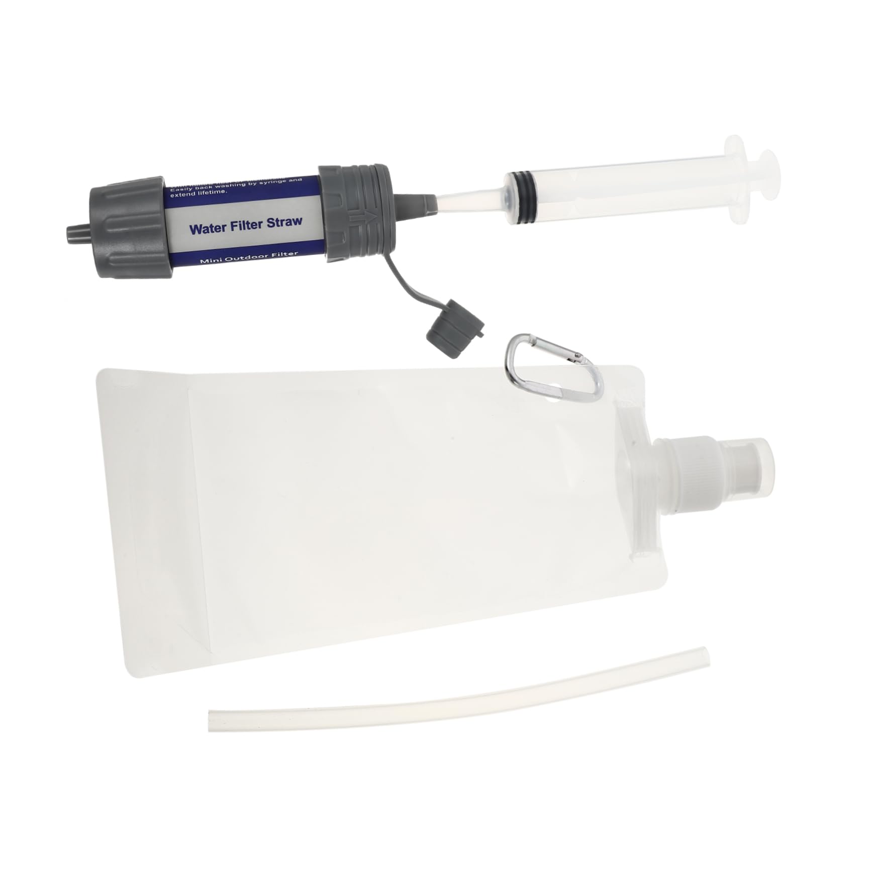 Garneck 1pezzi Filtro Acqua Portatile Mini Depuratore d Acqua Per Campeggio Escursionismo e Sopravvivenza Realizzato Leggero e Pratico