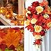 ElaDeco 1000 Pcs Artificial Fall Maple Leaves Fake Autumn Leaf for Thanksgiving Wedding Party Events Indoor Outdoor Wreath Decoration (10 Colors)