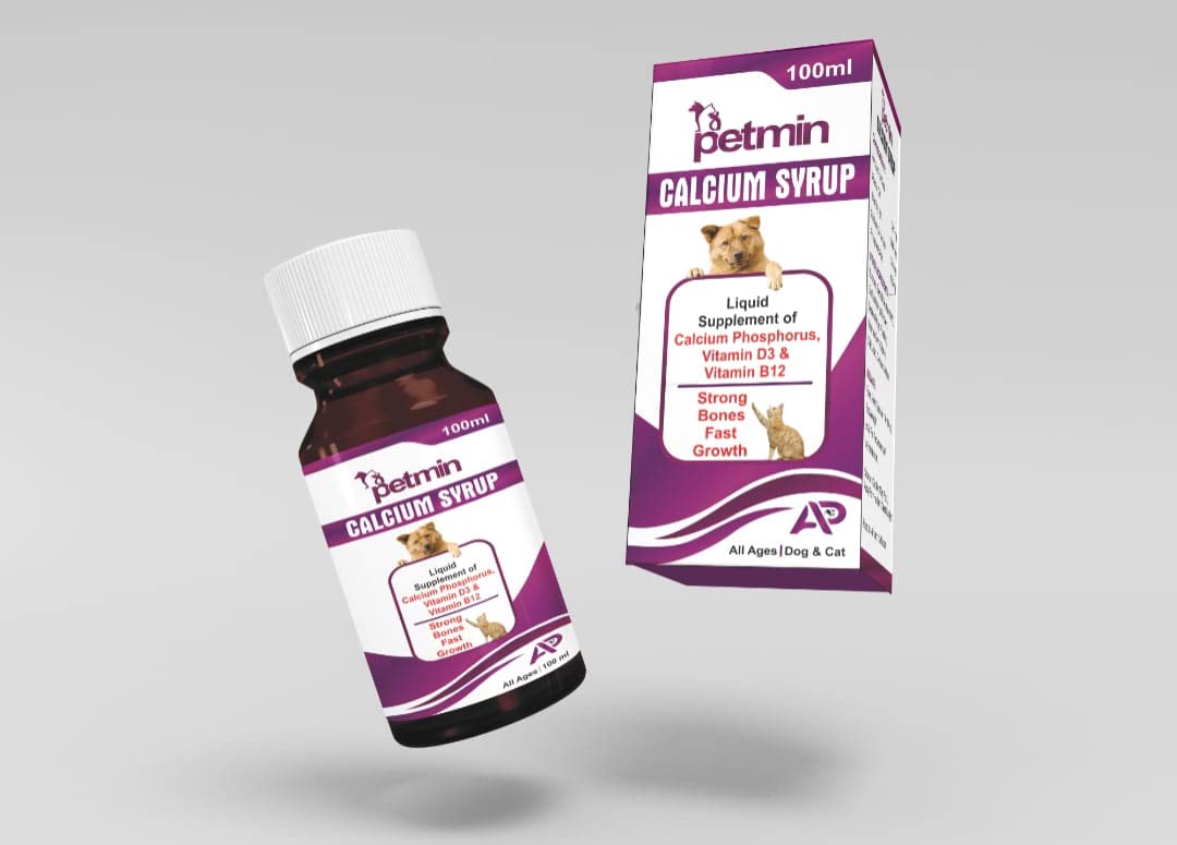 Petmin Calcium Syrup with Calcium, Phosphorus, Vitamin D3 & B12 for Dog Stronger Bones, Teeth & Growth in Pet and Cats for All Age Group-100 ML (B0BSLFVRMF) Amazon Price History, Amazon Price Tracker