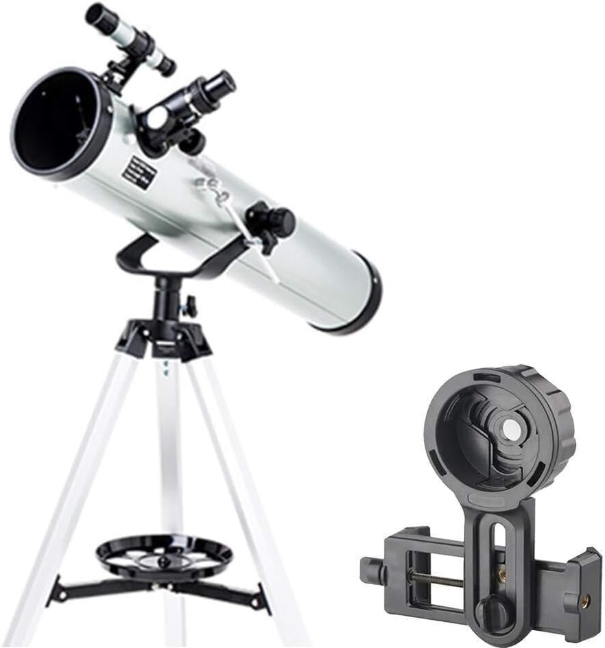 High Magnification Astronomical Telescope for Adults & Kids, 76mm Aperture, 700mm Focal Length with Tripod, 3 Eyepieces, and Finder Scope