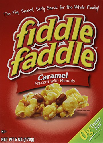 Fiddle Faddle Caramel Popcorn with Peanuts, 6 Oz (Pack of 3)