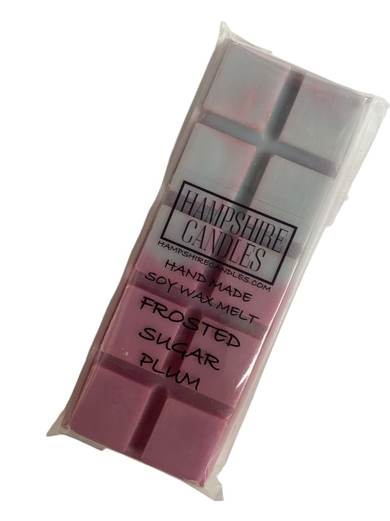 Frosted Plum Wax Melts | Strong Scented | Soy Wax | Handmade Snap Bar | Christmas Fragrance | (2 Bars)