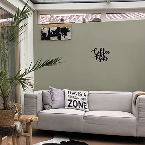 Décoration murale en métal de 35 cm style café bar chic