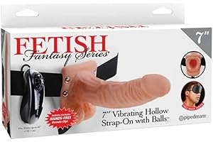 Pipedream Products Fetish Fantasy Series Vibrating Hollow Strap On with Balls