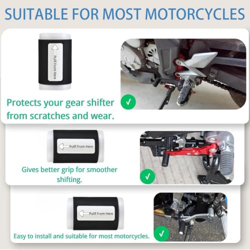 Image of 2pcs Motorcycle Gear Lever Covers, Silicone Shoe Protector for Bike Gear | Soft Silicone Cushions Gear Shifts, Improves Grip and Helps Protect Shoe Toes from Scuffs During Daily Rides