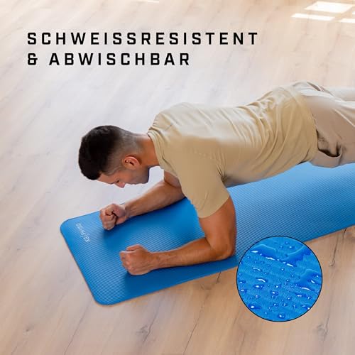 KG PHYSIO Yogamatte Rutschfest & Gepolstert - Yoga Matte mit Tragegurt, Fitnessmatte, Sportmatte Dicke 8mm, Gymnastikmatte, Gym Matte, Pilates Matte, Fitness Matte, 183x60cm
