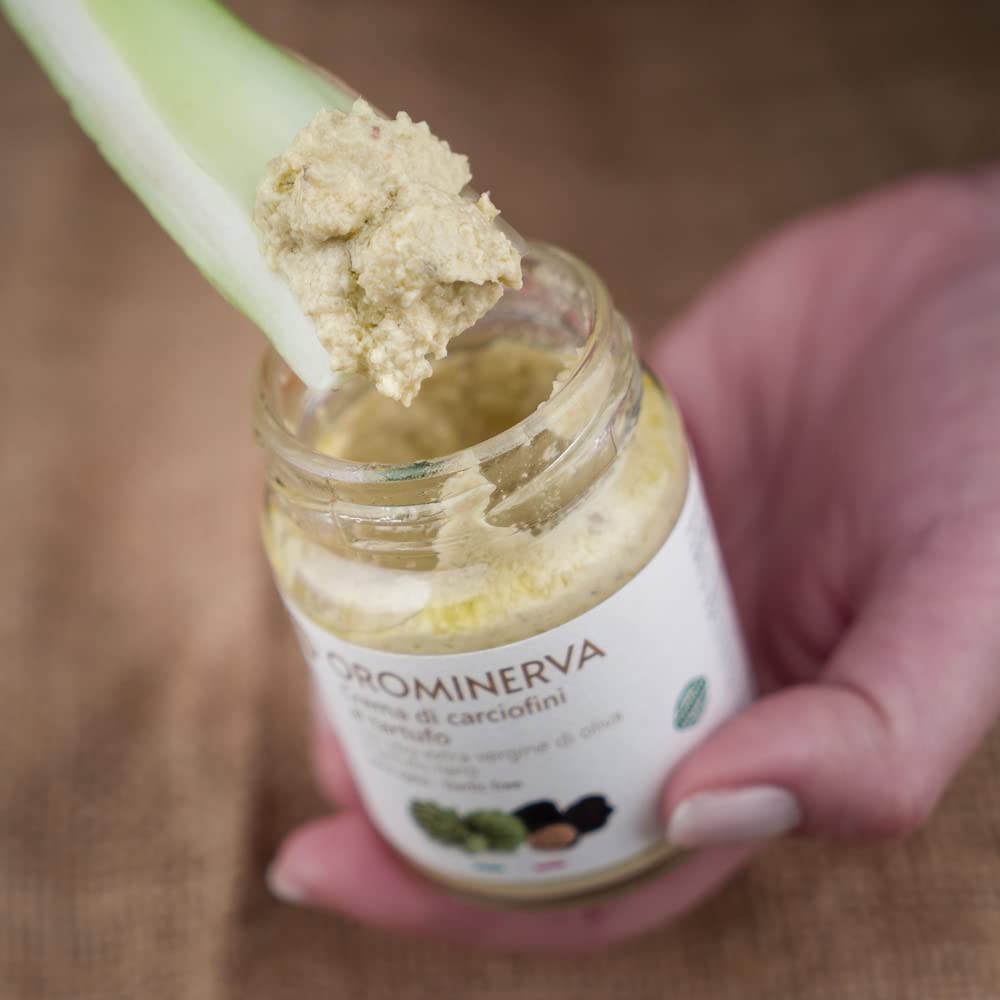 OROMINERVA - Set pesti e creme al tartufo da 8 vasetti - Pesti e creme senza aglio e vegetariani