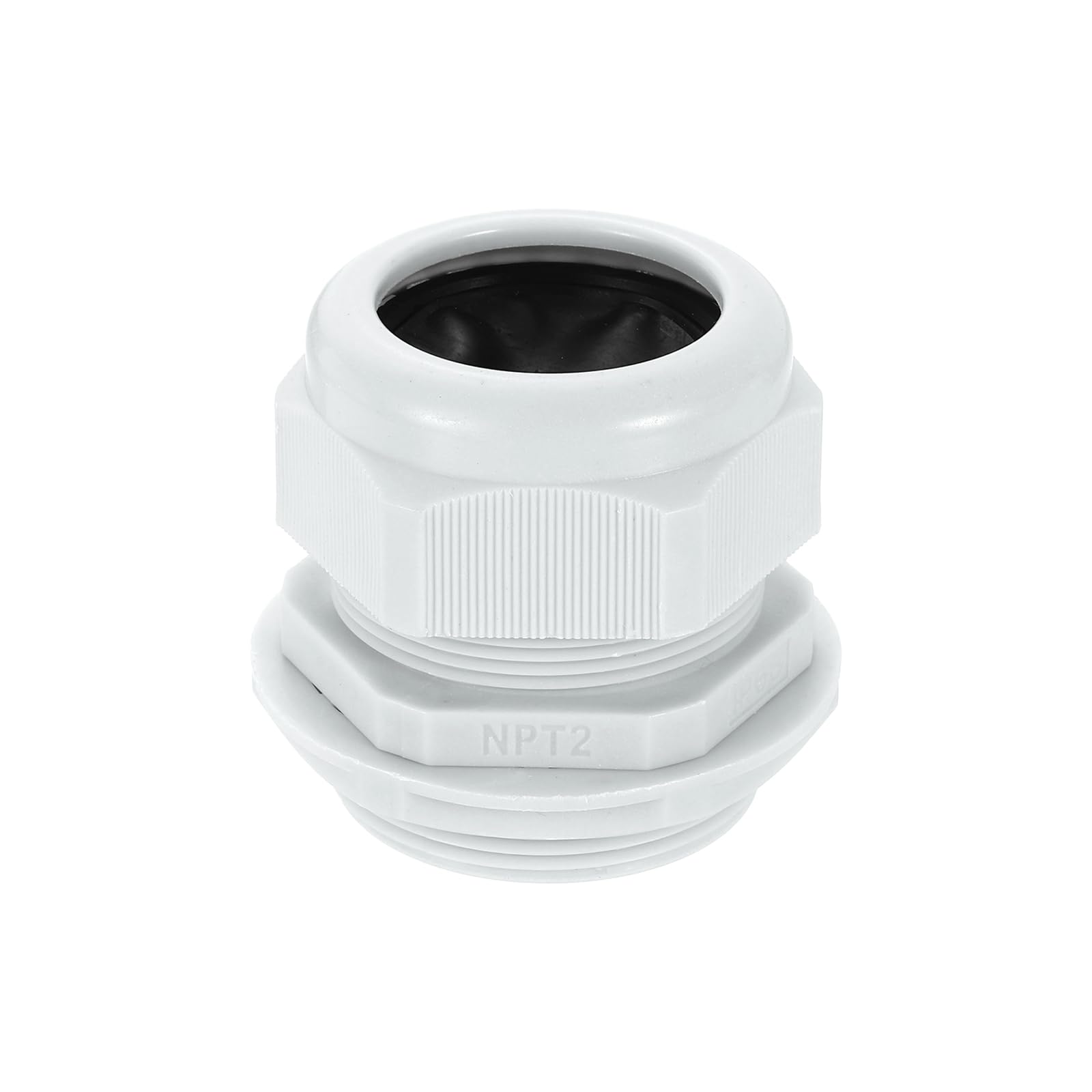 Prensaestopas de nailon NPT 2 pulgadas uxcell conector cable impermeable ajustable 37-44mm 1