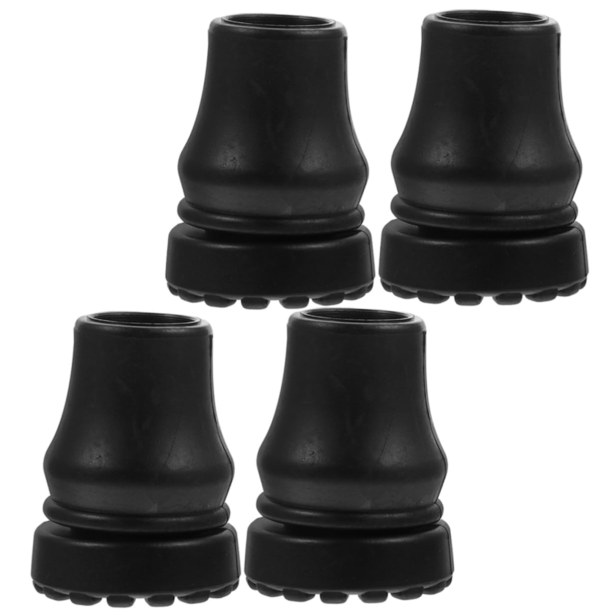 FRCOLOR 4pcs Crutch Pads Cane Accessories Cane Anti-Skid Tips Cane Tip Replacement Cane Tips Replacement Climbing Cane Foot Cover Walking Stick Cane Replacement Tips PVC Toes Non-Slip Head