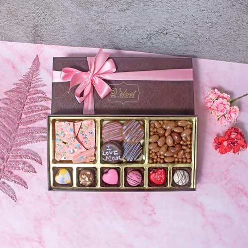 Image of Velvet Fine Chocolates: Indulgent Sweet Treats Gift Basket (24 Chocolates & Treats)