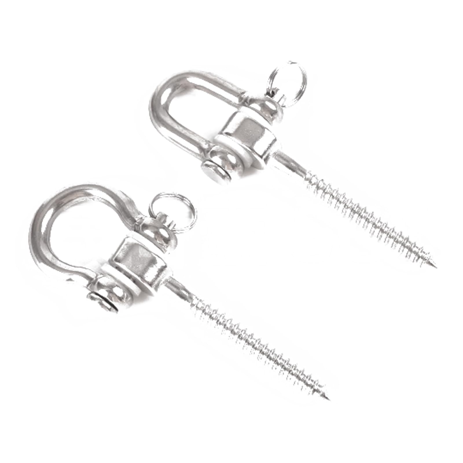 esmen Schaukelhaken 2er-Pack Sandsack-montierte Haken, Edelstahl-Schraubaufhänger, 180°-Schaukelset, Schaukel-Hardware-Set für Veranda-Hängemattenstuhl