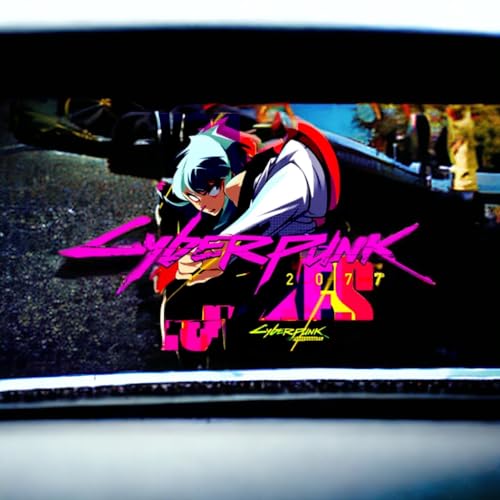 Autocollant cyberpunk en vinyle pour ordinateur portable violet - 3