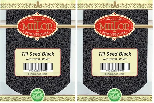 Image of Miltop Sesame Till Seed Black 400g (Pack of 2)