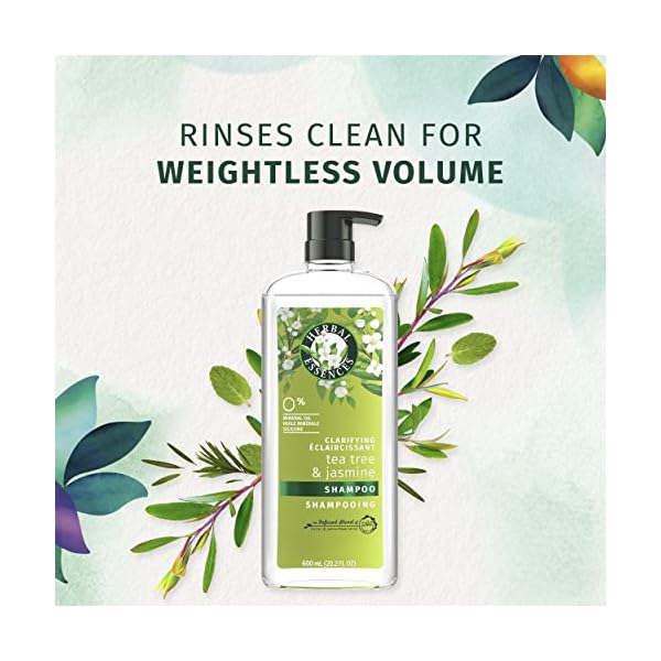 Herbal-Essences-Clarifying-Shampoo-and-Purifying-Conditioner-Tea-Tree-and-Jasmine-202-Fl-Oz-Bundle Herbal Essences, Clarifying Shampoo and Purifying Conditioner, Tea Tree and Jasmine, 20.2 Fl Oz Bundle
