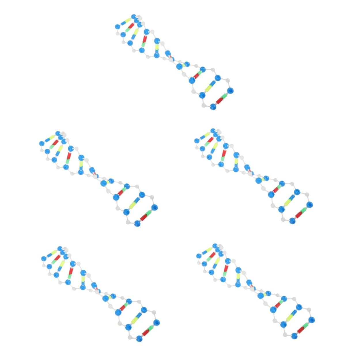 Yardwe5pcs Dna Double Helix Model Components Plastic Models Engine Tools Engine Kit Teacher Essentials Classroom Teaching Aids Dna Assembling Model Class Dna Model Dna Learning Tool Gene