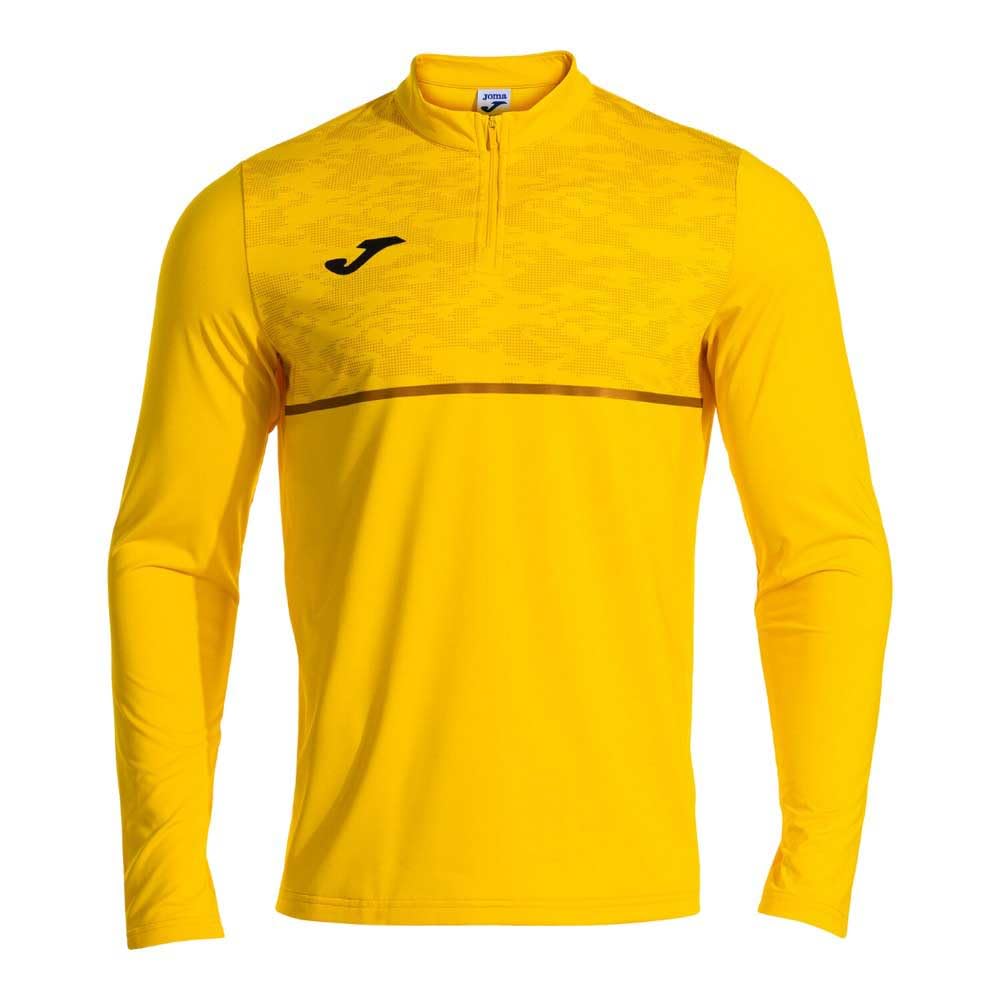 Joma Men's Half Zip Sweatshirt, XS-3XL, Long Sleeve, Soft Thermal Fabric, Ideal for Cool Climates and Outdoor Activities, Record III Yellow