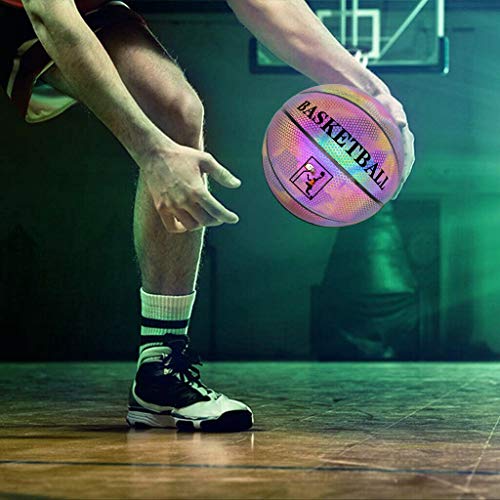 image for Xingouchen Glowing Reflective Basketball, Glow in The Dark Basketballs
