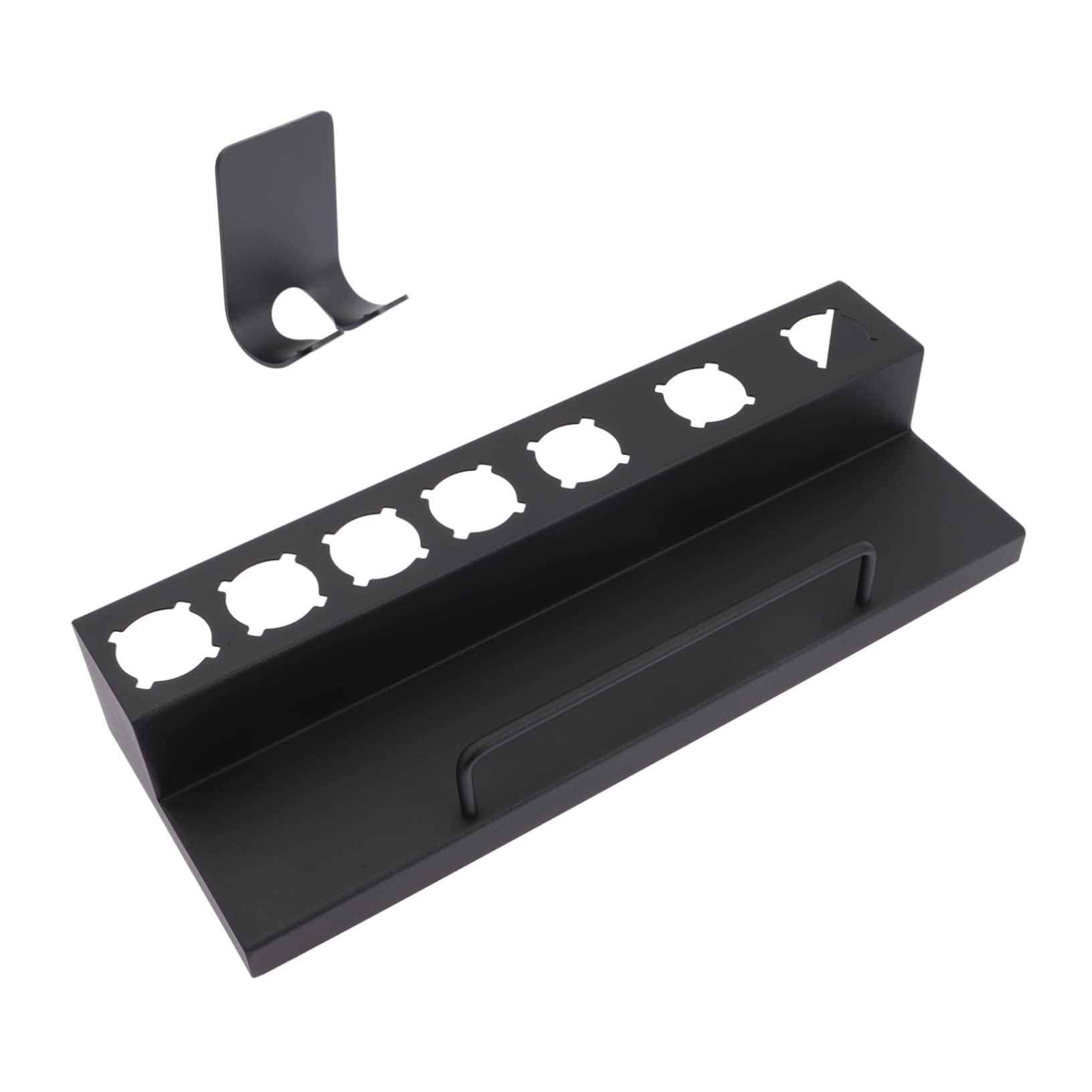 Haartrockner-Halterständer, Haartrockner- und Glätteisenhalter, Lockenstabständer, Salon-Lockenwicklerhalter, Toilettenzubehör, Lockenwickler-Wandständer, Haarstyling-Werkzeug-Organizer, Lockenstabhal