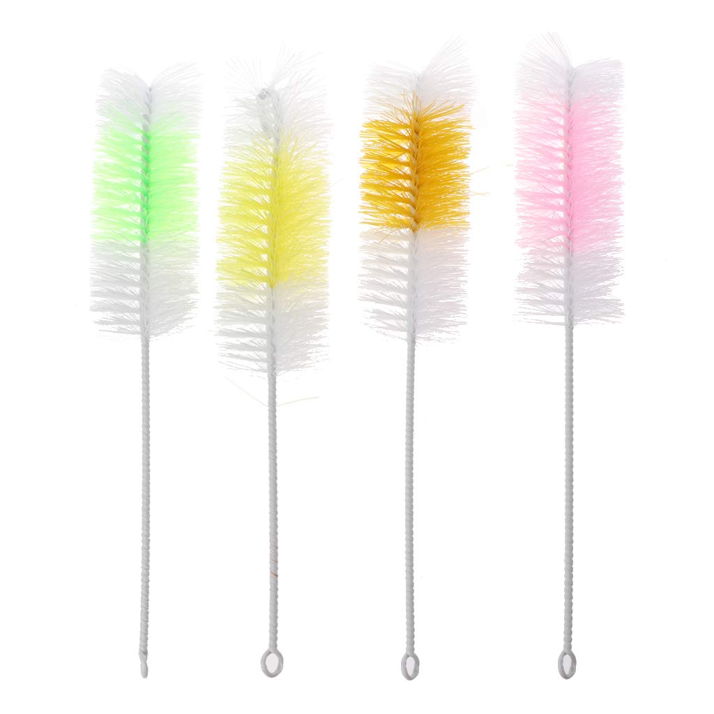 2pcs Baby Bottle Brushes Multifunctional Brush Long Wash Drinking Feeding Bottle Nylon Brush
