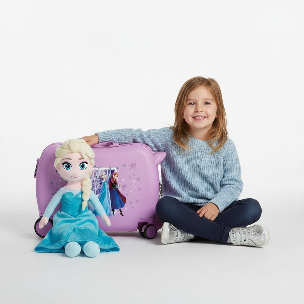 Joumma Disney Frozen In This Together Maleta Infantil Lila 50x38x20 cm Rígida ABS Cierre de combinación Lateral 34L 2,1kg 2 Ruedas
