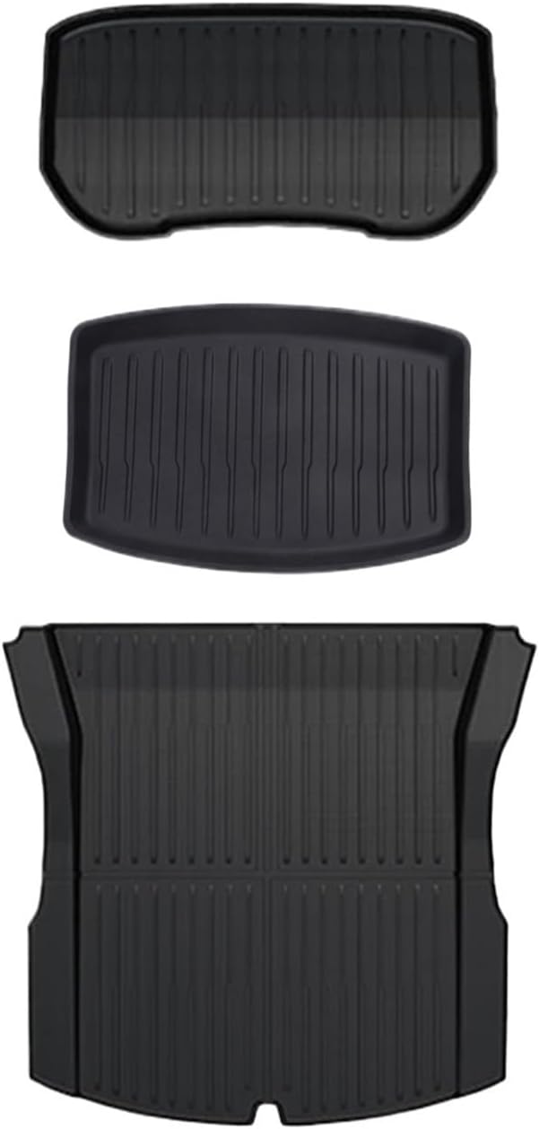 All Weather TPE Floor Mats & Cargo Liner Compatible with Tesla Model 3 Highland 2024, Waterproof Anti-Slip Trunk Mats TPE Foot Pads(3PCS Trunk Set) All Weather TPE Floor Mats & Cargo Liner Compatible with Tesla Model 3 Highland 2024, Waterproof Anti-Slip Trunk Mats TPE Foot Pads(3PCS Trunk Set)