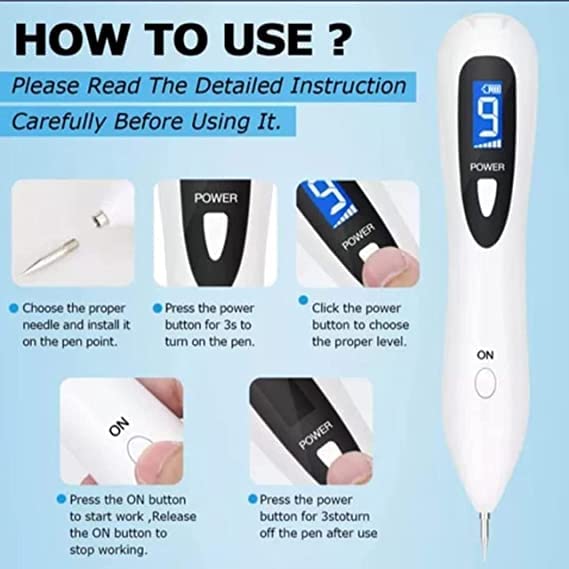 Bella Faccia Mole Removal Sweep Spot Pen Painless Spot Mole Tattoo Wart Speckle Remover Pen Beauty Portable Care Equipment (Multicolor) - Image 4