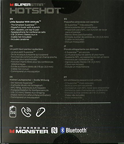 Monster Hotshot Port.Bt Altoparlante Bluetooth