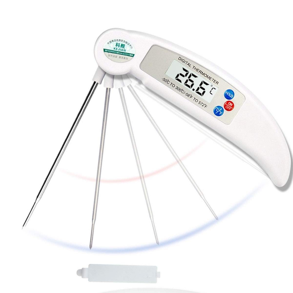 XINGYU Wskaźnik temperatury oleju, elektroniczny termometr gospodarstwa domowego, pieczenie żywności, kuchnia, miernik temperatury wody, pomiar termometru żywności, biały, różowy, bardzo przydatne narzędzia gospodarstwa domowego