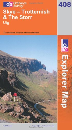 OS Explorer map 408 : Skye - Trotternish & The Storr
