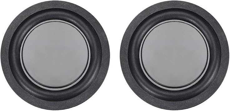 uxcell 2Pcs 2 Inches 57mm Bass Speaker Passive Radiator Auxiliary Rubber Vibration Plate Subwoofer DIY