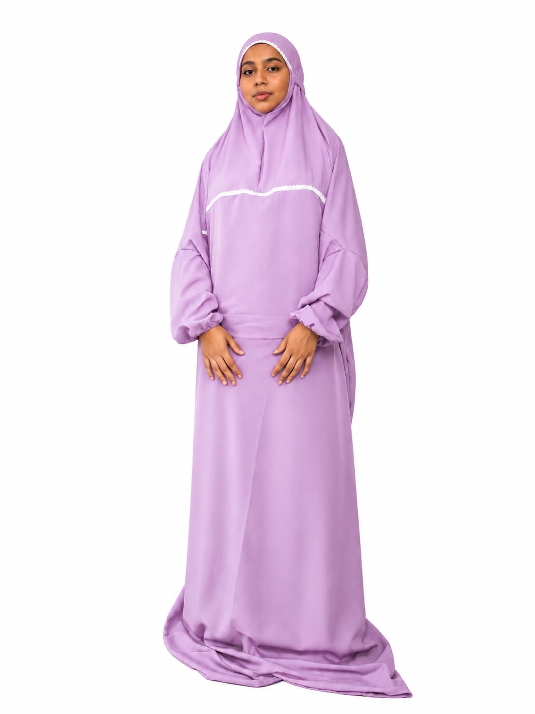 Women's Full Length Islamic Prayer Dress-picture-29
