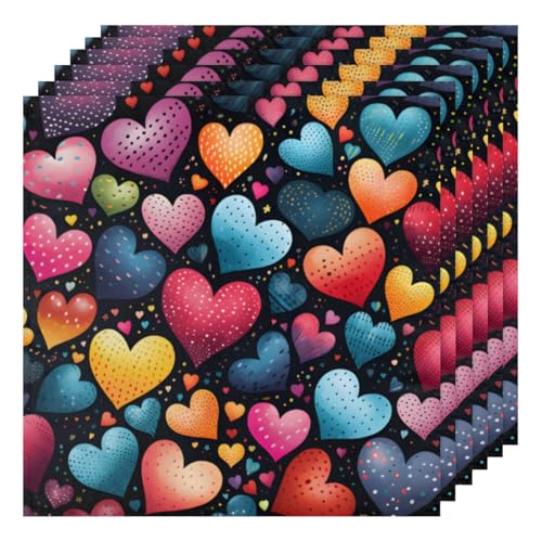 Servilletas de Tela Multicolor Cuadradas 50.5x50.5 cm x6 miniatura 1