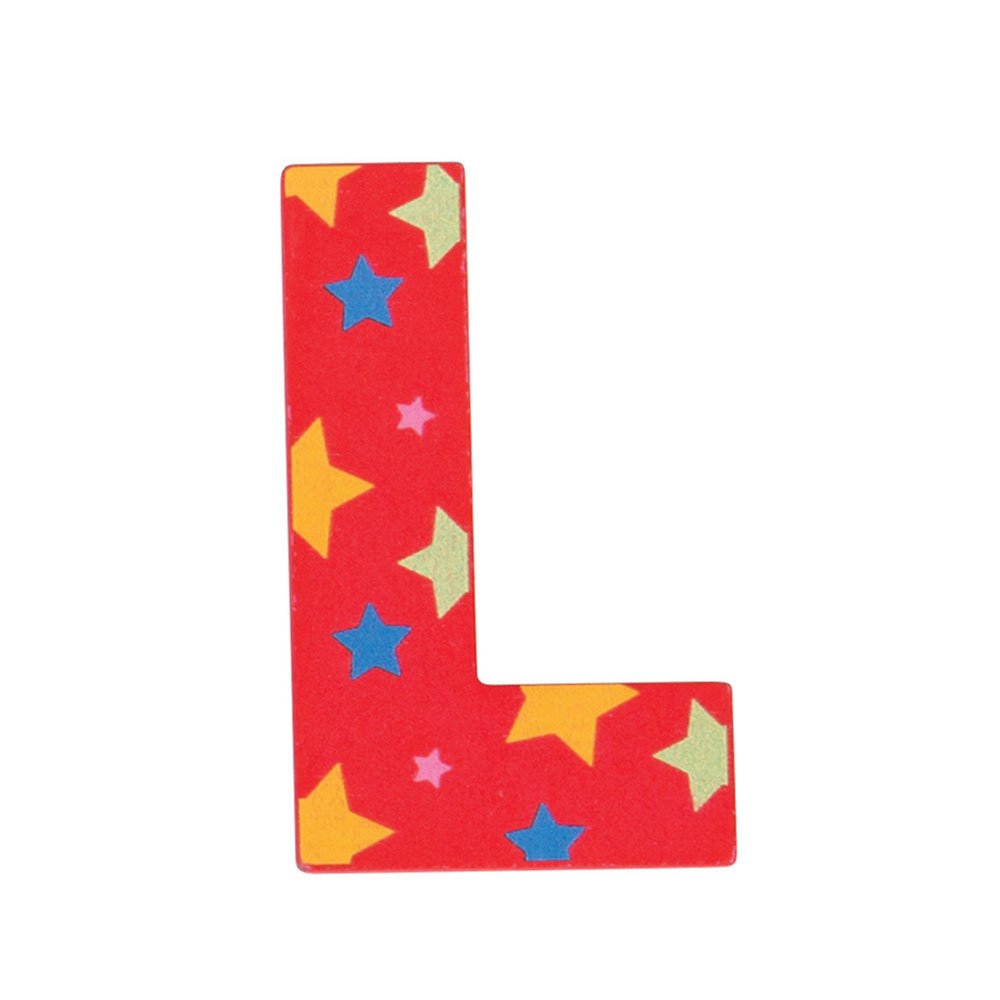 Bigjigs Toys Star Letter L (Red)