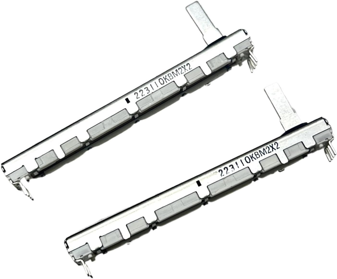 1 PCS 75mm Direct Sliding Potentiometer 10KBM2X2 with a Shaft Length of 15mm and 8 pins