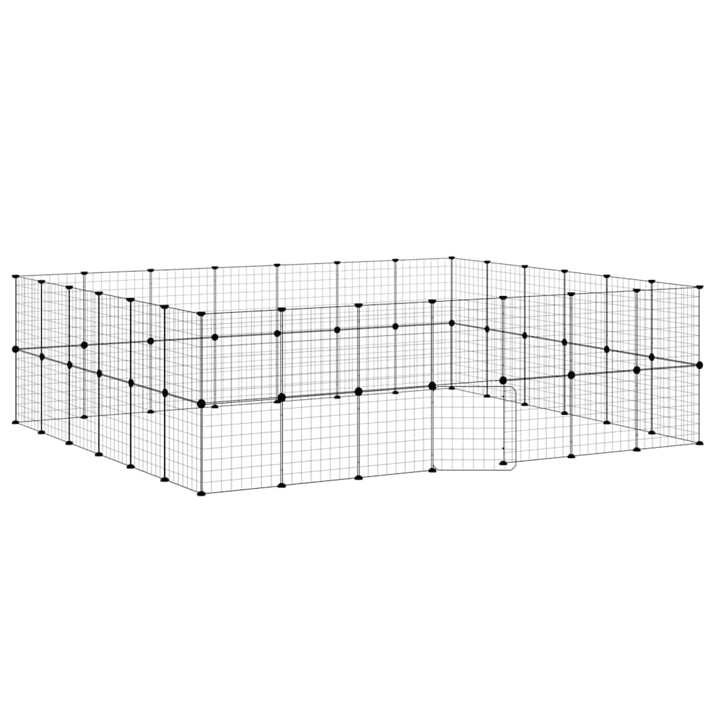 Jaula de acero para mascotas con puerta de 35 x 35 cm como jaula para animales pequeños DIY de acero resistente para mascotas