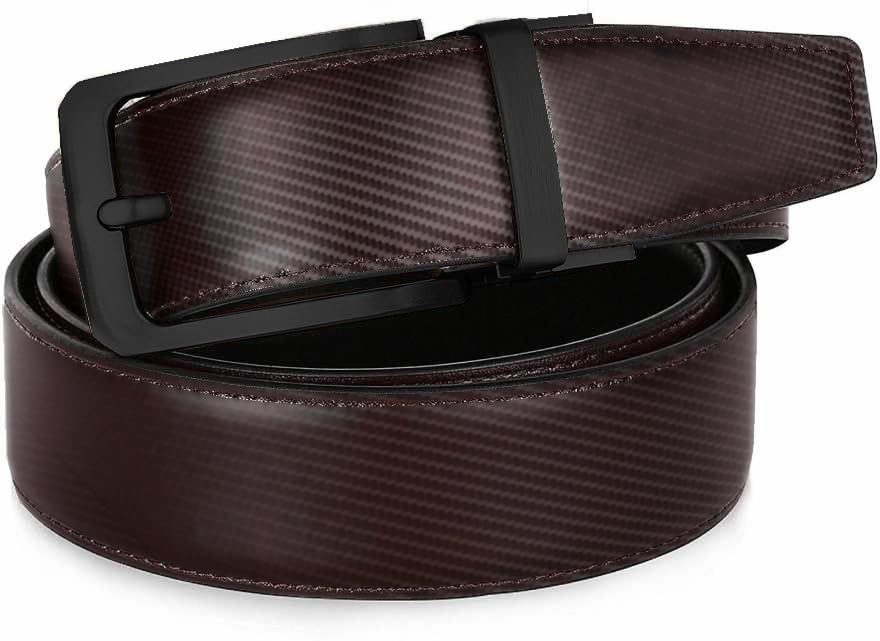 Image of ZORO Men's Vegan Leather Belt for Men, Formal /Casual,Black | Fit on up to 38 Inches